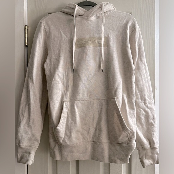 Men's Cream Hoodie - Picture 1 of 6